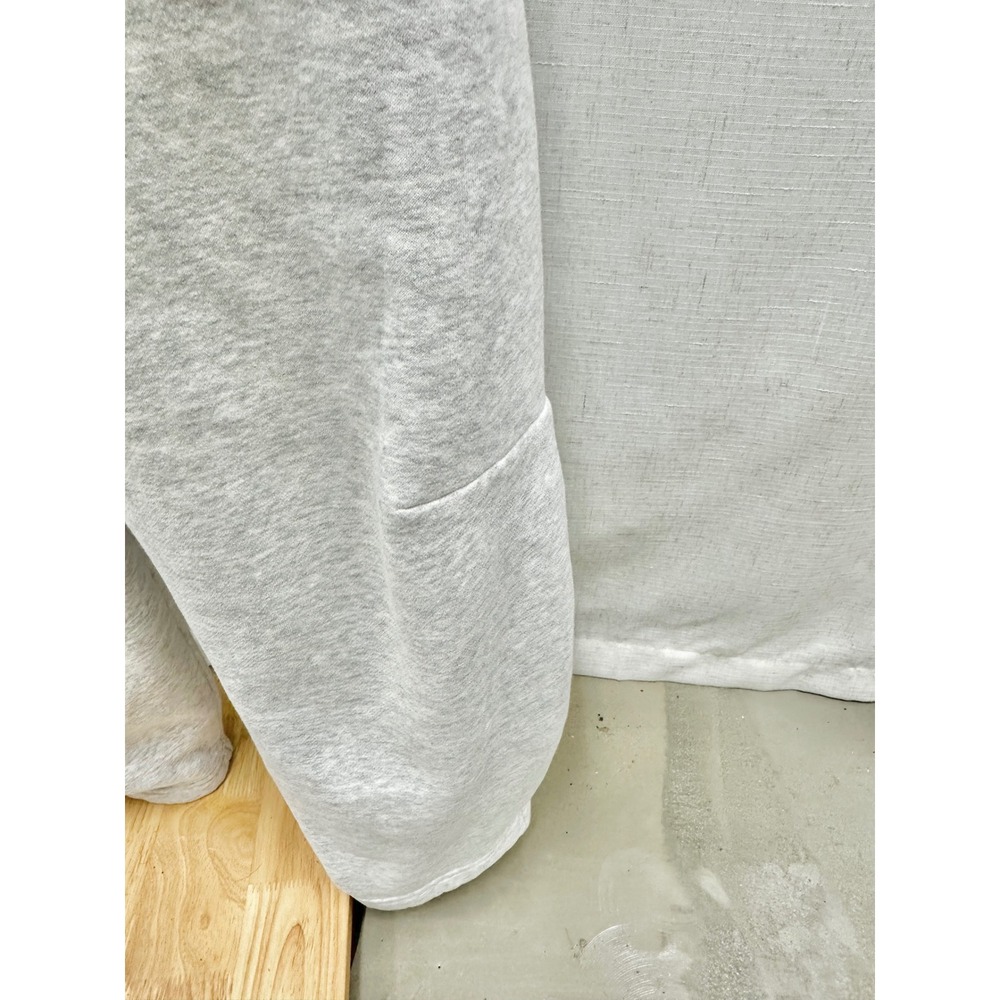 Abercrombie & Fitch Sunday Barrel Sweatpants Women Medium Heather Gray Wide Leg - Picture 9 of 13